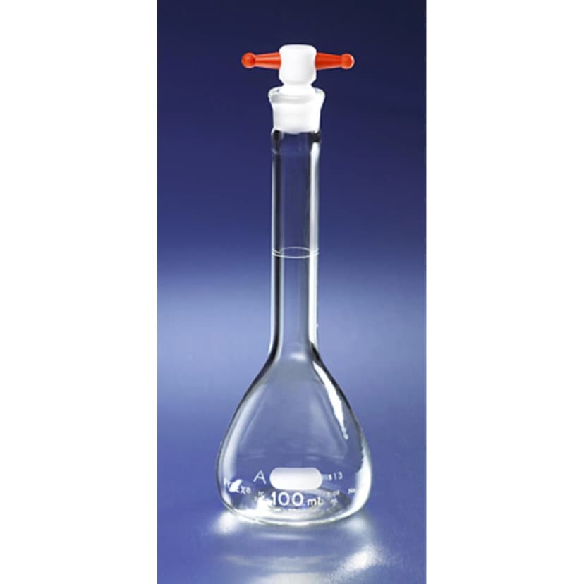 PYREX 25mL Class A Volumetric Flask with PTFE Stopper