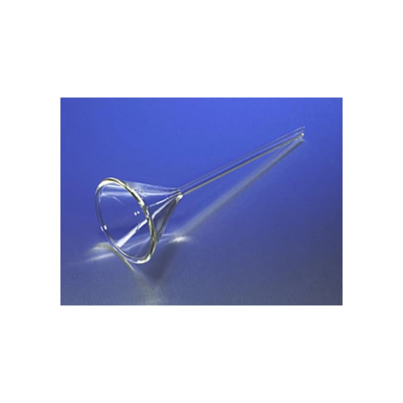 PYREX Plain 65mm Diameter 60° Angle Funnel with Long Narrow Stem