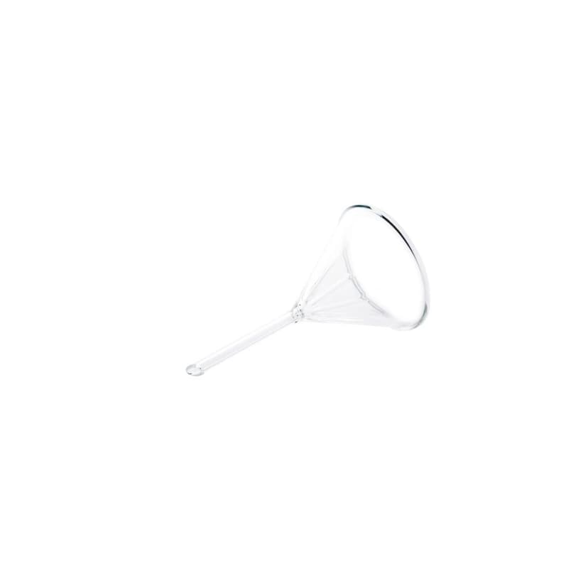PYREX 75mm Diameter 60° Angle Fluted Funnel, Short Stem