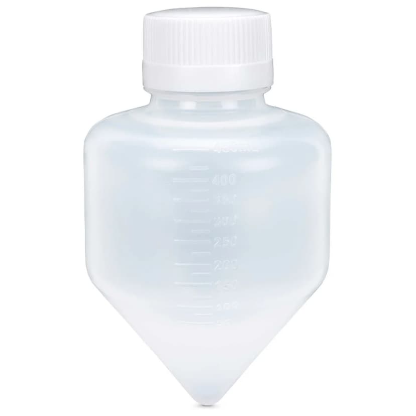 Centrifuge Tube, 500mL Large Volume, Attached White Screw Cap, PP, 6/Bag