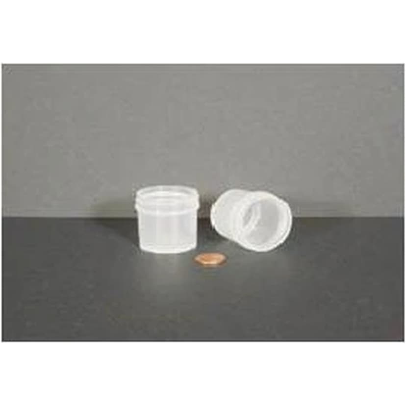 Jar, Wide Mouth, 30mL (1oz), PP, 43mm Opening, 1 3/8 x 1 7/16"   (Screw Cap Packaged Separately)