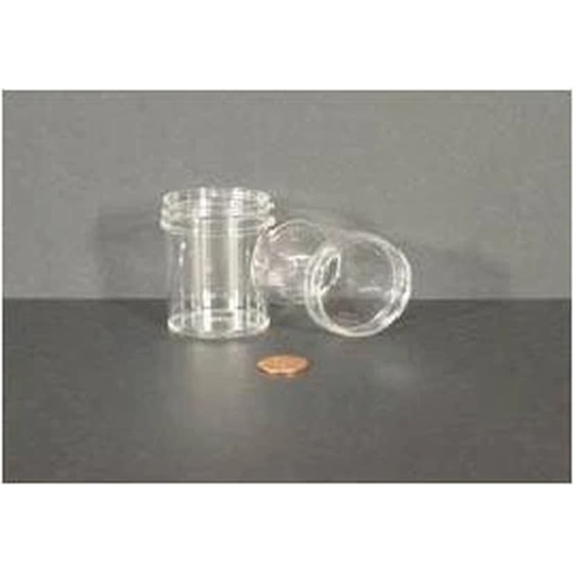 Jar, Wide Mouth, 60mL (2oz), PS, 48mm Opening, 1 5/8 x 2 5/16" (Screw Cap Packaged Separately)