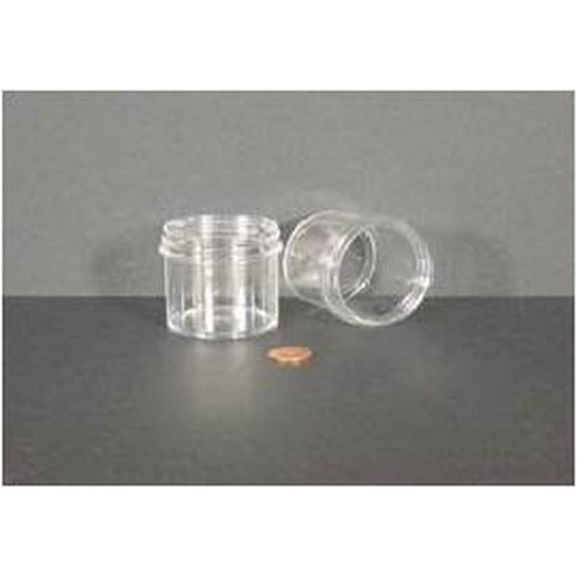 Jar, Wide Mouth, 90mL (3oz), PS, 58mm Opening, 1 15/16 x 2"   (Screw Cap Packaged Separately)