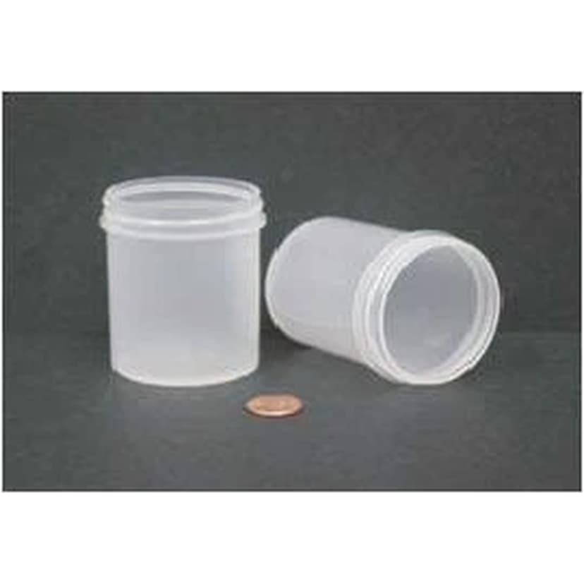 Jar, Wide Mouth, 120mL (4oz), PP, 58mm Opening, 1 15/16 x 2 5/8" (Screw Cap Packaged Separately)