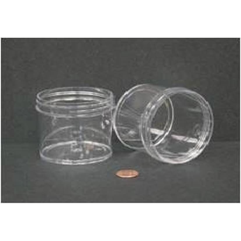 Jar, Wide Mouth, 120mL (4oz), PS, 70mm Opening, 2 7/16 x 2 3/16" (Screw Cap Packaged Separately)