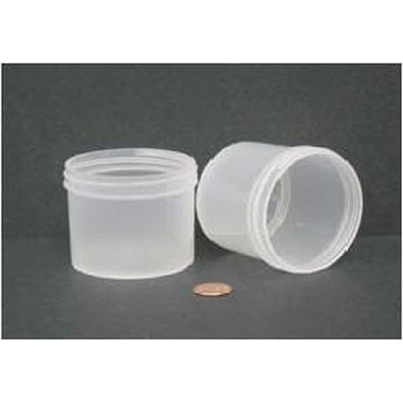 Jar, Wide Mouth, 120mL (4oz), PP, 70mm Opening, 2 7/16 x 2 3/16"   (Screw Cap Packaged Separately)