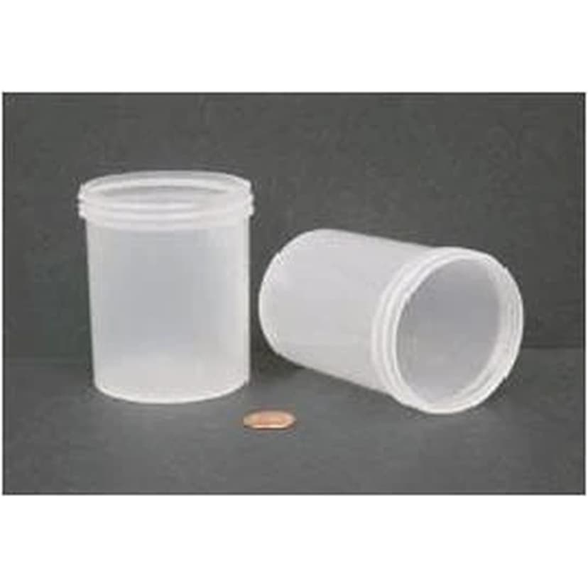 Jar, Wide Mouth, 240mL (8oz), PP, 70mm Opening, 2 7/16 x 3 3/8" (Screw Cap Packaged Separately)