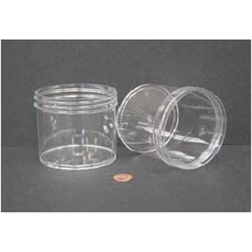 Jar, Wide Mouth, 360mL (12oz), PS, 89mm Opening, 3 3/16 x 3" (Screw Cap Packaged Separately)