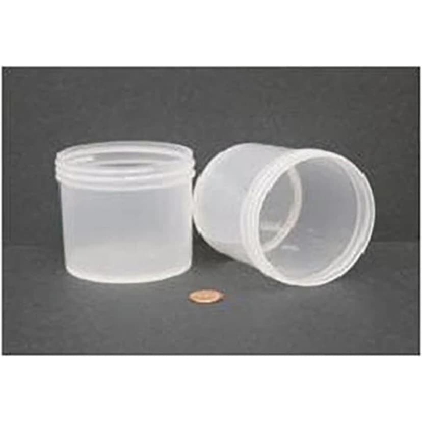 Jar, Wide Mouth, 360mL (12oz), PP, 89mm Opening, 3 3/16 x 3" (Screw Cap Packaged Separately)