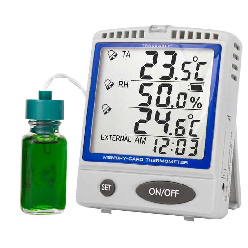 Traceable Memory-Card Refrigerator/Freezer Thermometer