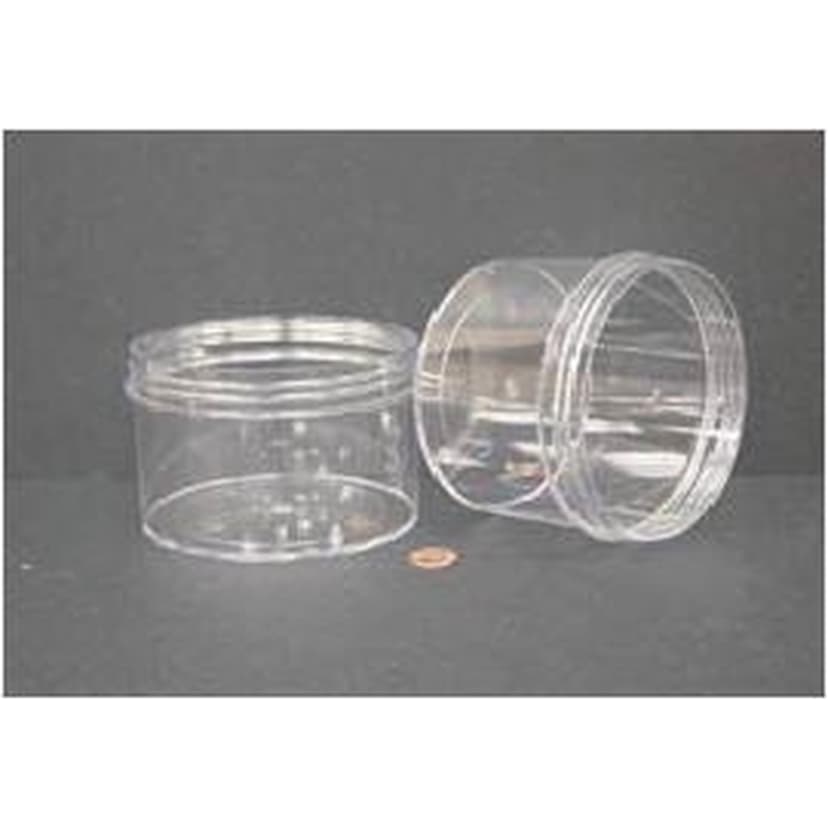 Jar, Wide Mouth, 720mL (24oz), PS, 120mm Opening, 4 3/8 x 3 1/8" (Screw Cap Packaged Separately)