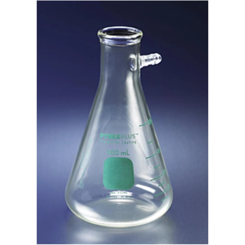 PYREXPLUS Coated 2L Heavy Wall Filtering Flasks with Sidearm Tubulation