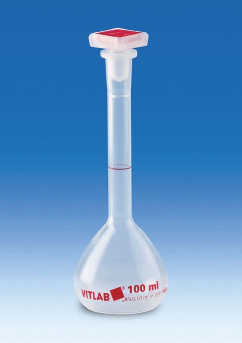Volumetric Flask, PMP, NS Stopper, PP, Class A, 500mL, pk 2