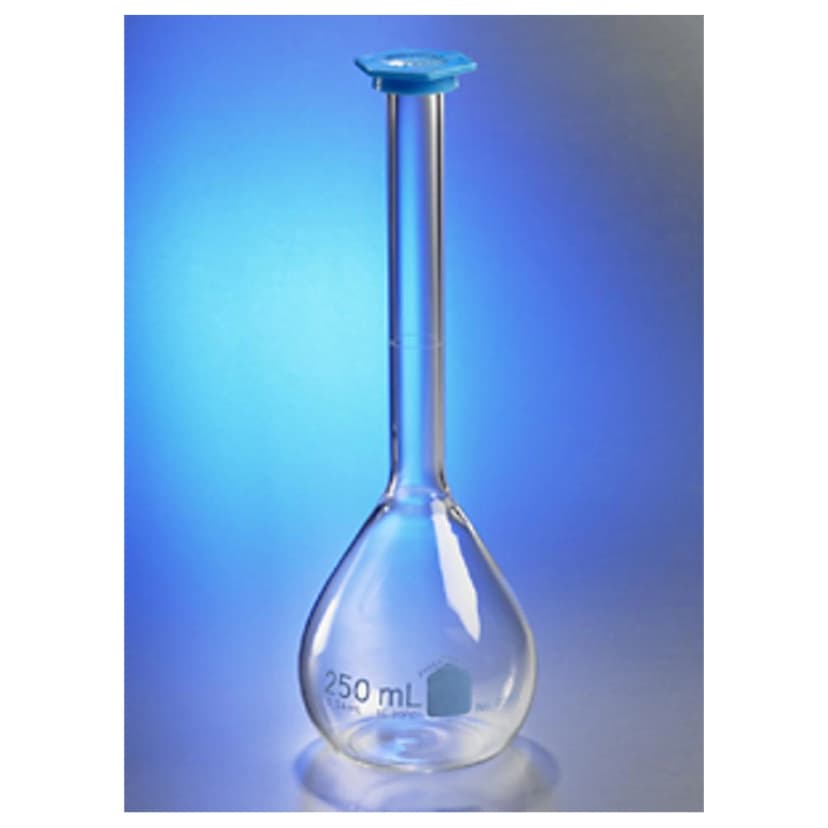 PYREX VISTA 2000mL Class B, Volumetric Flask with Polyethylene Snap-Cap
