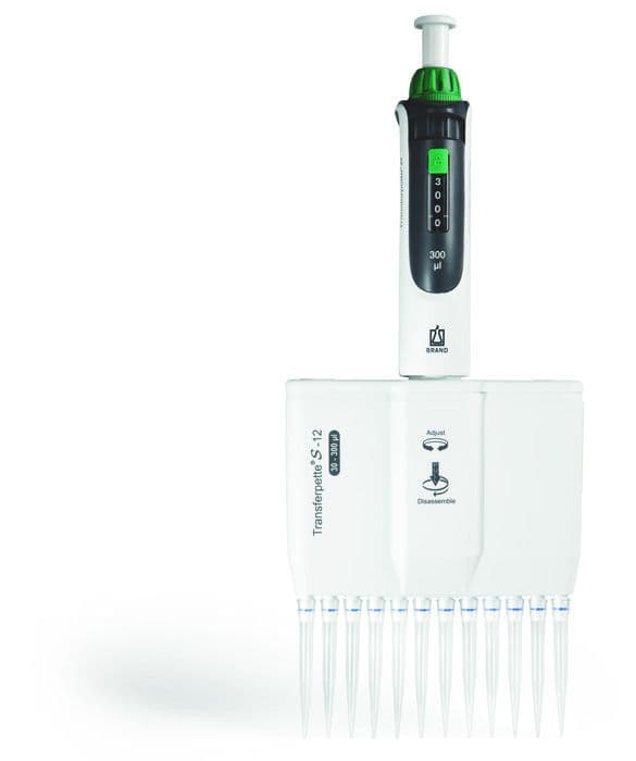 Transferpette S-12, adjustable volume, DE-M, M12-100, 10-100 µl