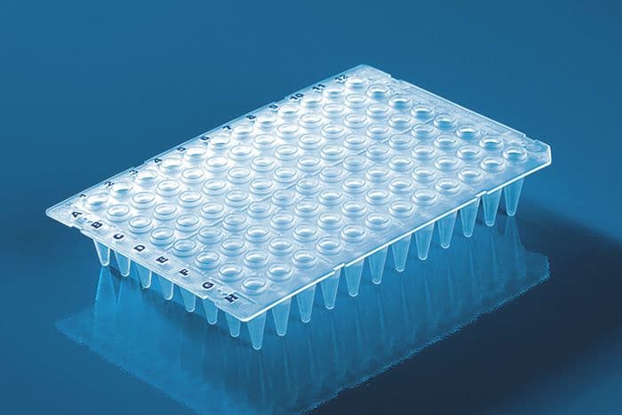 96-well PCR plate non-skirted Low Profile white 50 plates