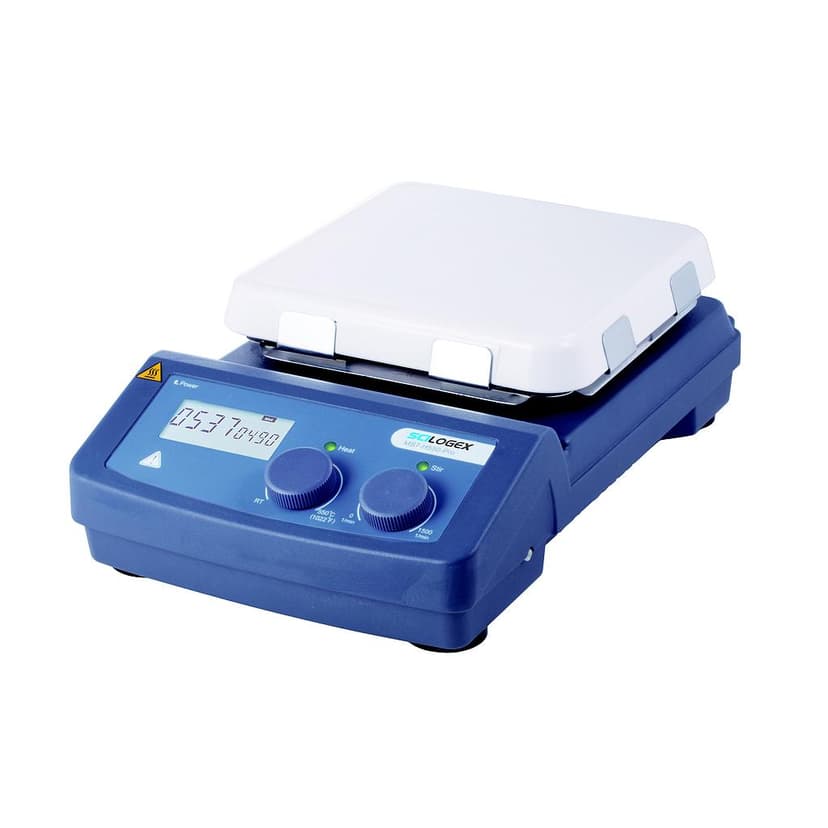 SCI550-Pro LCD Digital 7 x 7 Magnetic Hotplate Stirrer, ceramic-glass plate, 220-240V, 50/60Hz Euro Plug