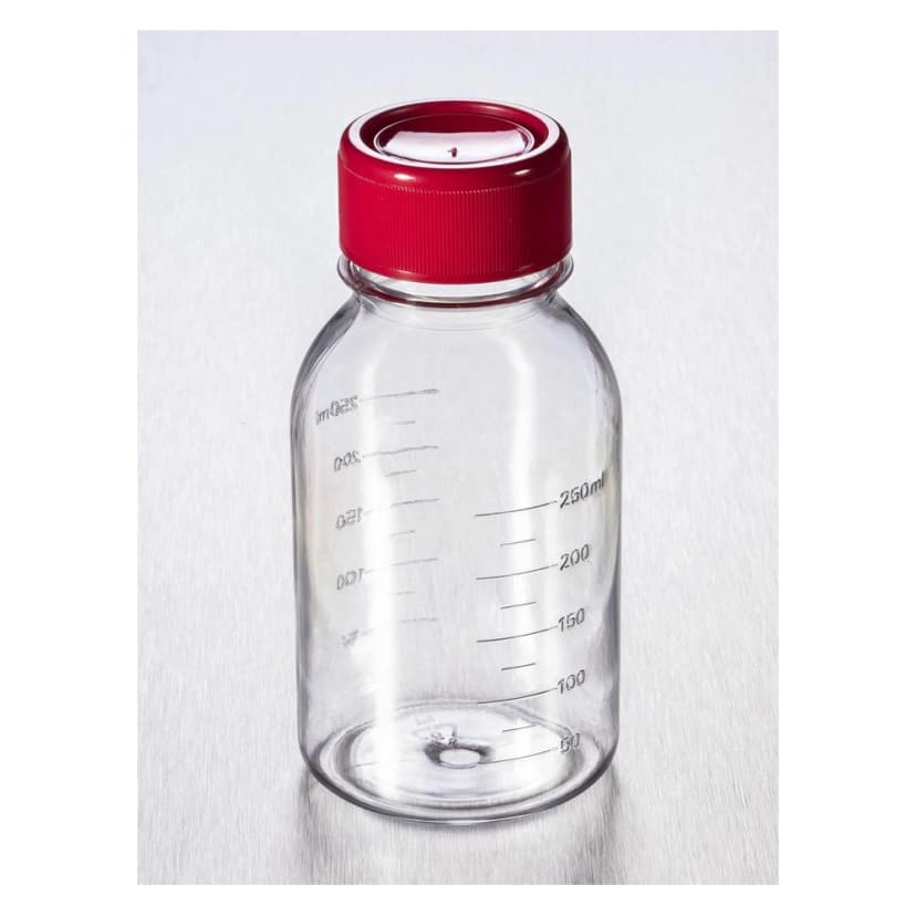 Costar 250mL Traditional Style Polystyrene Storage Bottles with 45mm Caps