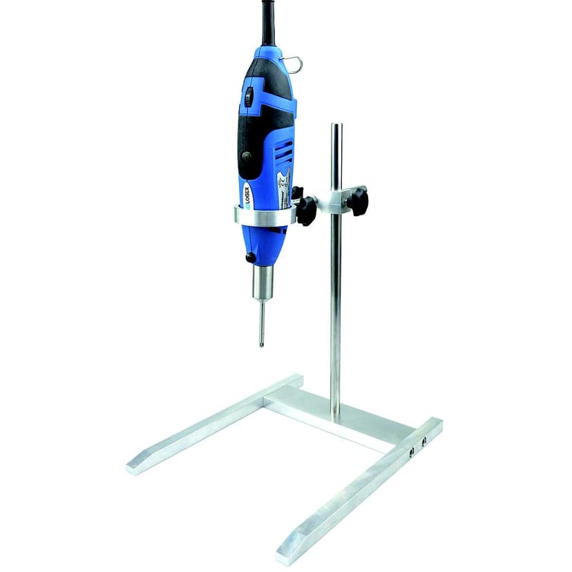 D160 Homogenizer Package - Drive Motor, DS-160/10 10mm dia. generator, flat head-open slot, 115mm immerse length, H-370 stand, for solid/liquid media, volumes 1- 250ml, 220V, 50Hz, Euro Plug