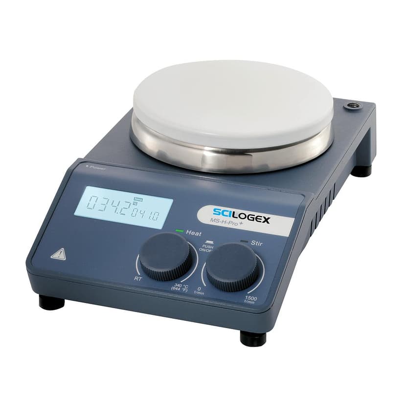 SCI340-Pro Circular LCD Digital Magnetic Hotplate Stirrer, ceramic plate, 220-240V, 50/60Hz, Euro Plug