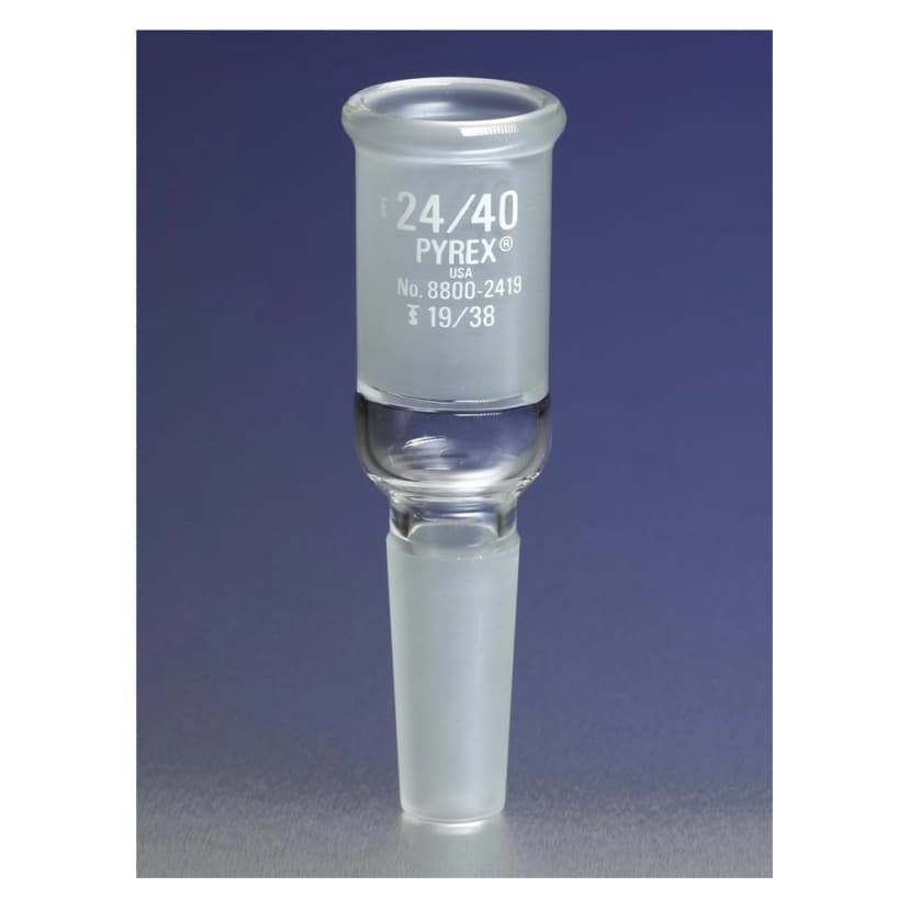PYREX Reducing Adapters with 34/45 Standard Taper Outer Joint and 24/40 Standard Taper Inner Joint