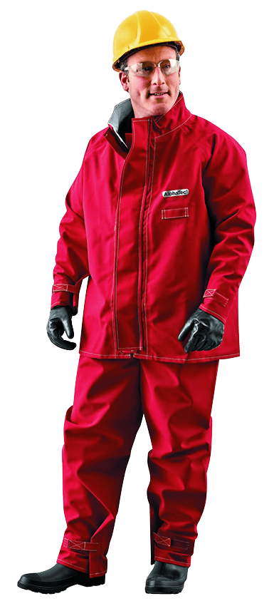 66663 COAT RED POLY  3XL