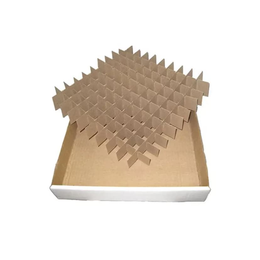 Cardboard Tray and Partition for Wide Vial