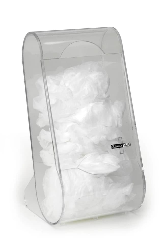 Clearly Safe Acrylic Soft Covers Dispenser Counter or Wall Mount, Clear