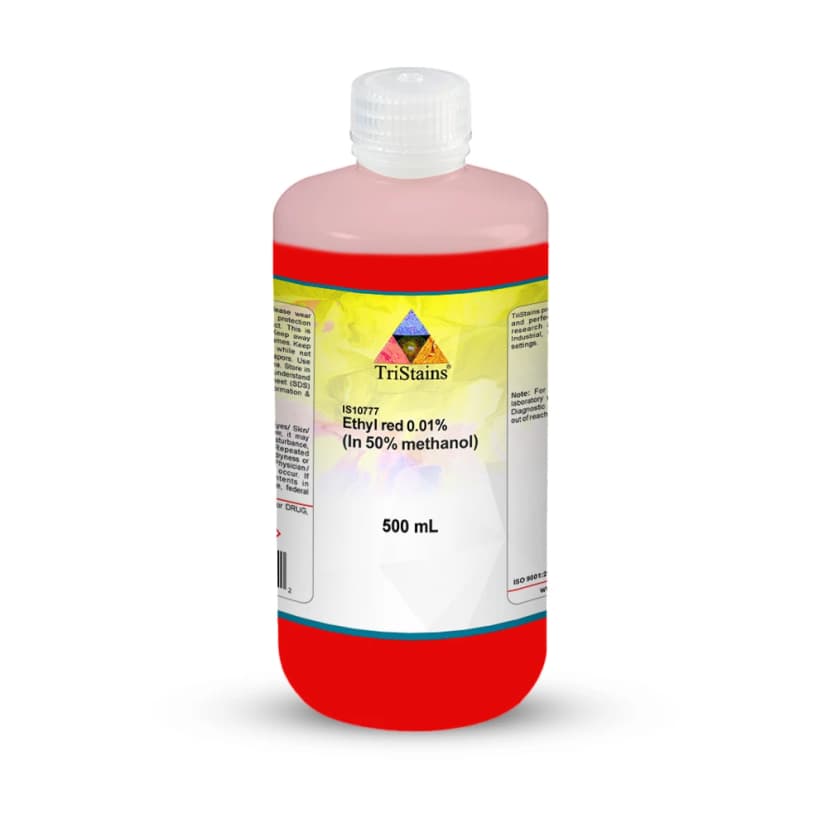 Ethyl Red 0.01% in 50% Methanol - 500mL