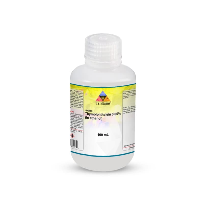 Thymolphthalein 0.05% In Ethanol - 100mL