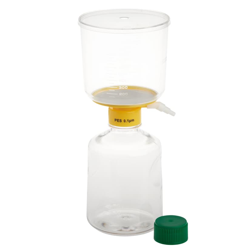 1000mL Filter System, PES Filter Material, 0.10µm, 90mm, Sterile