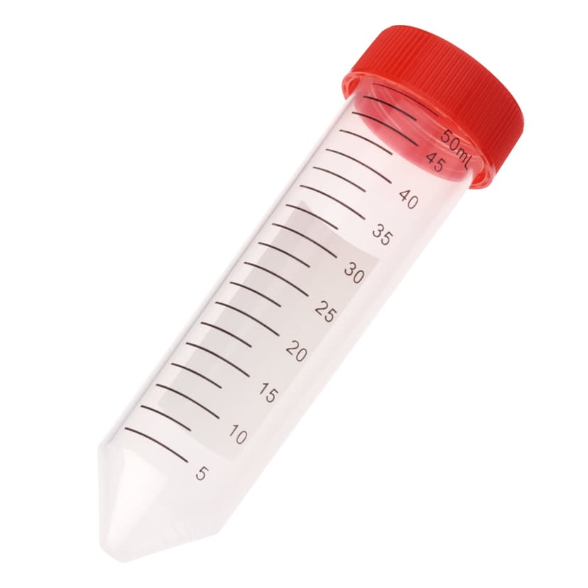 50mL Centrifuge Tube, Red Cap Bag, Sterile