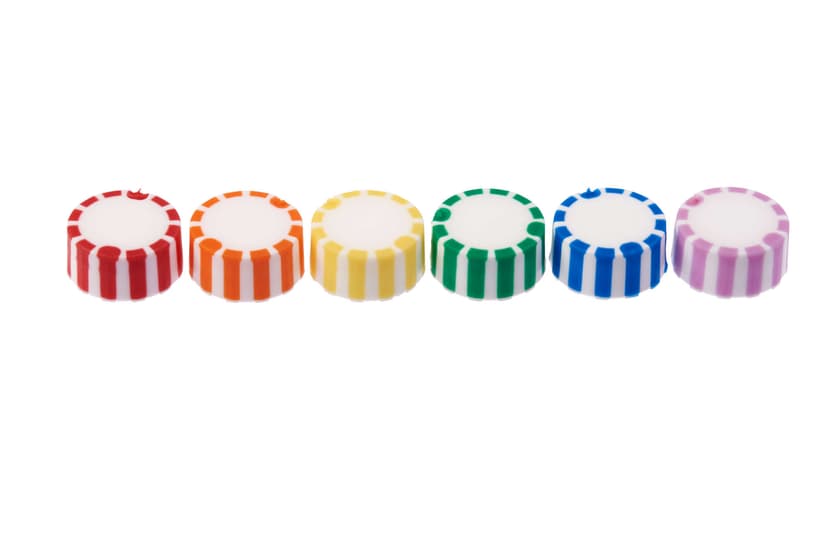 CAP ONLY, Screw Top Micro Tube Cap, Grip Cap With Integrated O-Ring, Assorted, Non-sterile