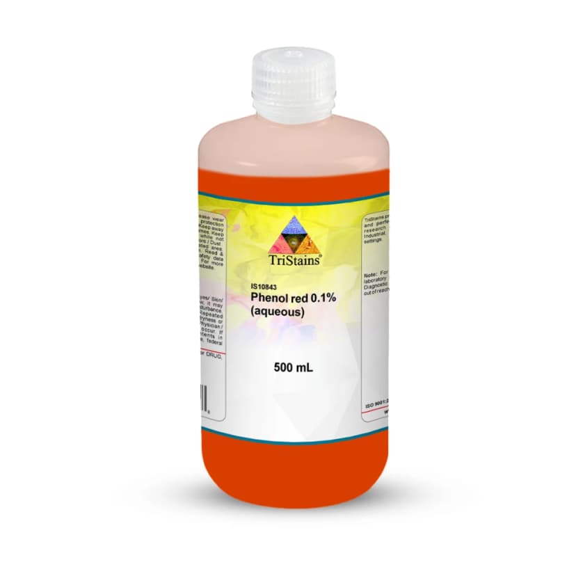 Phenol Red 0.1% Aqueous - 500mL