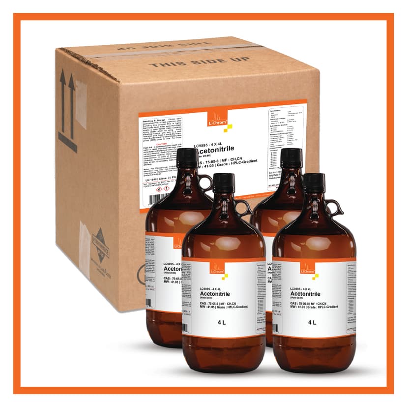 Acetonitrile : Water 20:80 ratio HPLC - 4X4L