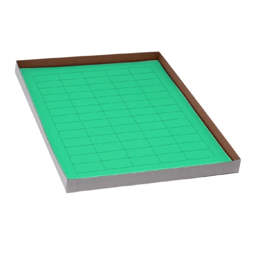 Label Sheets, Cryo, 38x19mm, for General Use, 20 Sheets, 60 Labels per Sheet, Green