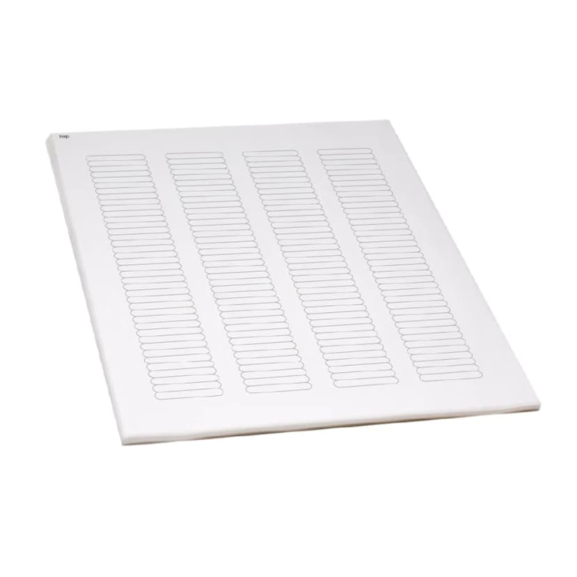 Label Sheets, Cryo, 38x6mm, for Microplates, 20 Sheets, 156 Labels per Sheet, White