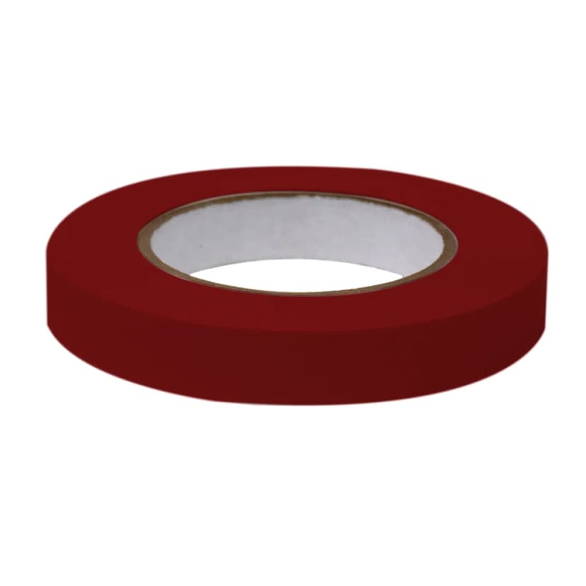 Labeling Tape, 3/4" x 60yd per Roll, 4 Rolls/Case, Dark Red