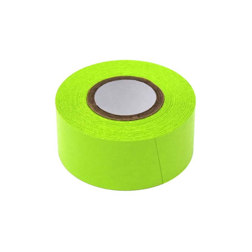 Labeling Tape, 1" x 500" per Roll, 3 Rolls/Box, Chartreuse