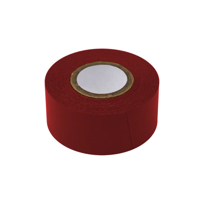 Labeling Tape, 1" x 500" per Roll, 3 Rolls/Box, Dark Red