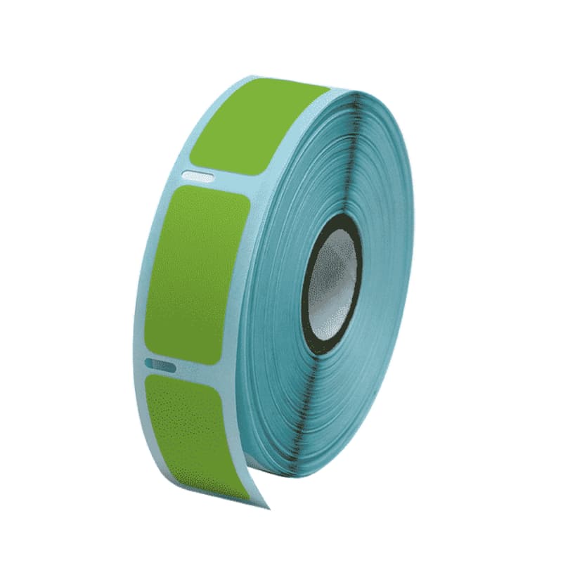 Label Roll, Cryo, Direct Thermal, 51x19mm, for Large Tubes, Racks and Boxes, Green