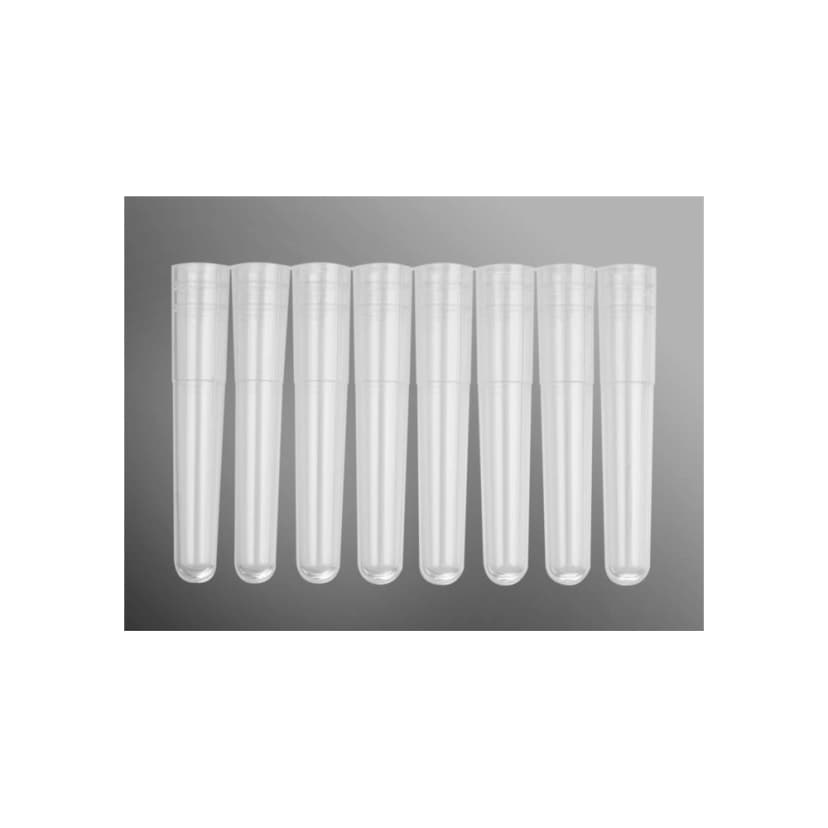 Axygen 96 Well 1.1mL Polypropylene Cluster Tubes, 8-Tube Strip Format, NS, 12 Strips/Rack, 10 Racks/Pack, 5 Packs/Case