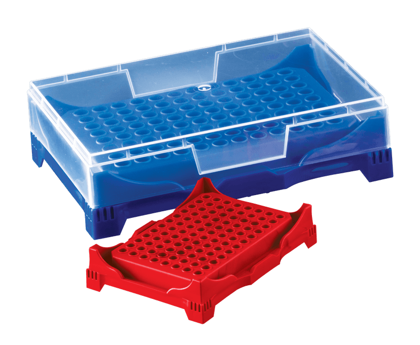 Abdos PCR Work Rack, Polypropylene (PP) Assorted Colors, 5/CS