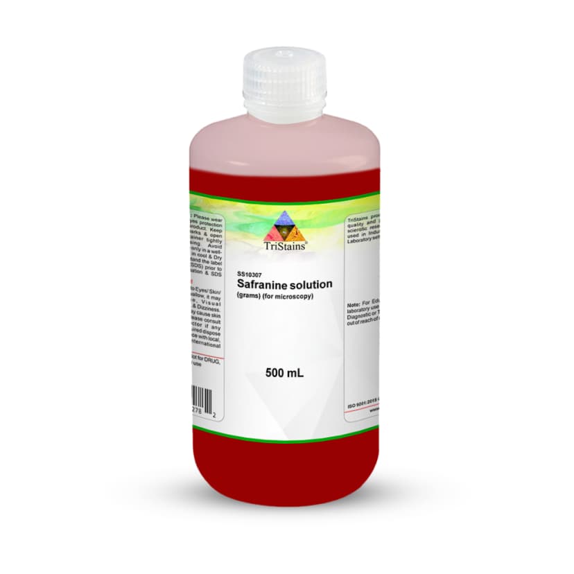 Safranine Solution - 500mL