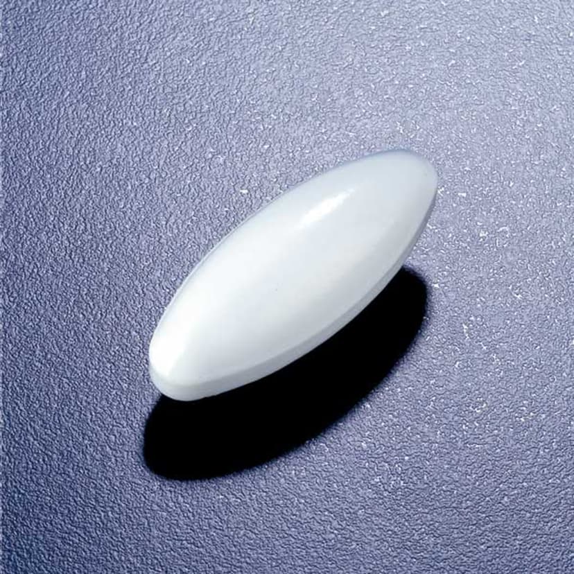 Stir bar, oval, PTFE, 35 mm long x 16 mm OD