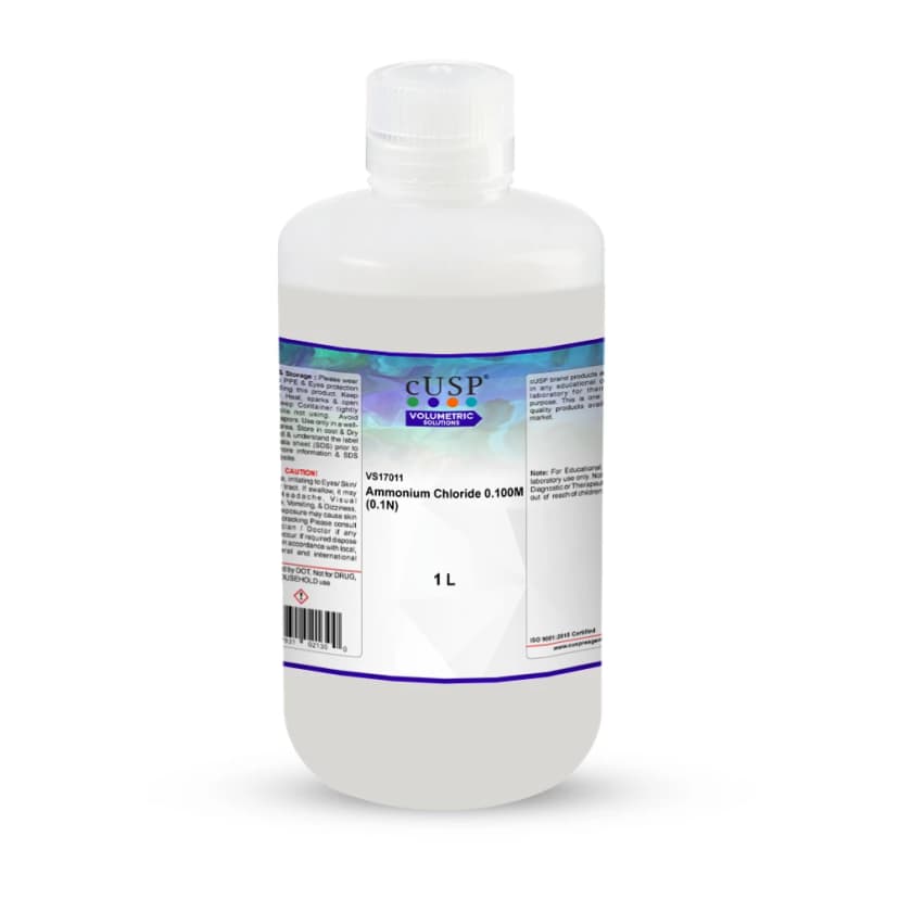 Ammonium Chloride 0.100M (0.1N) - 1L