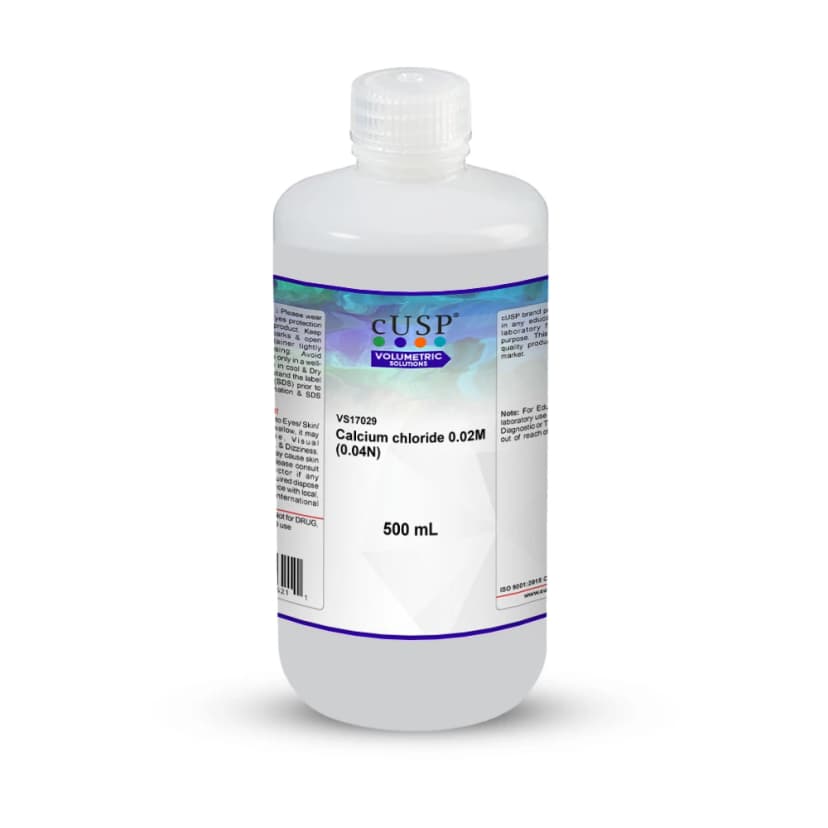 Calcium Chloride 0.020M (0.040N) - 500mL
