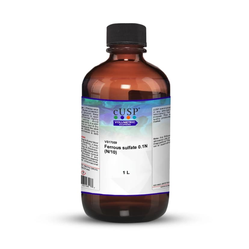 Ferrous Sulfate 0.100N (N/10) - 1L