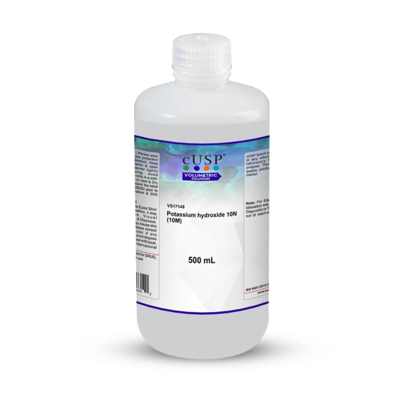 Potassium Hydroxide 10N (10M) - 500mL