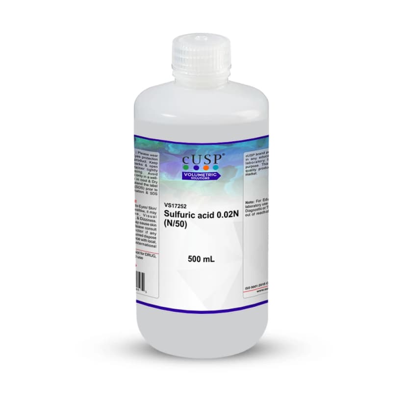 Sulfuric Acid 0.020N (N/50) - 500mL